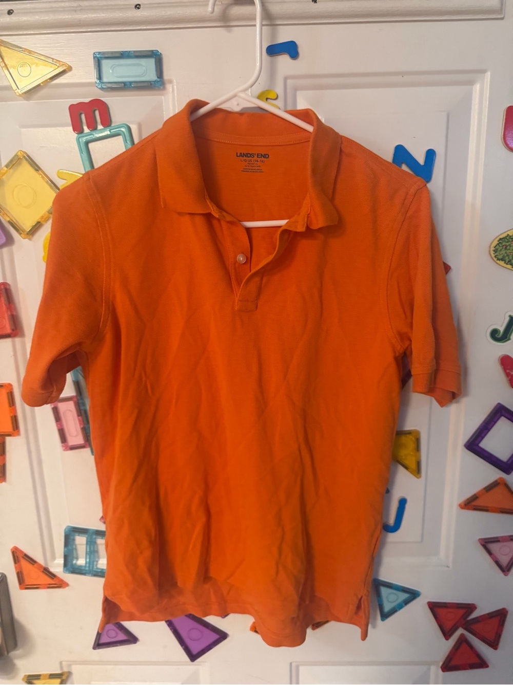 Lands' End Orange Polo Shirt for Kids